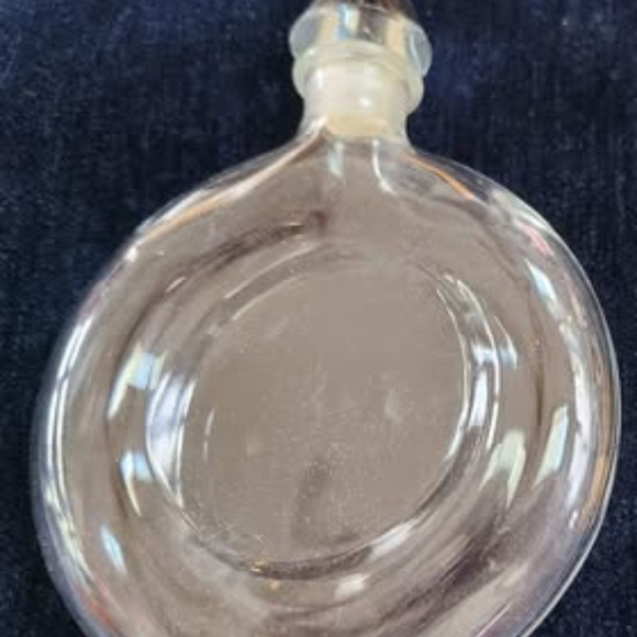 GUERLAIN Clear Glass Perfume BottleVintage Guerlain Perfume Eau De Cologne Round